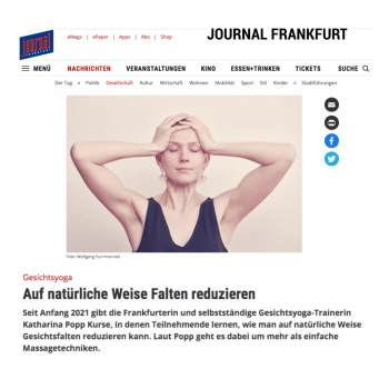 Gesichtsyoga Artikel Journal Frankfurt